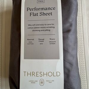 Gray Twin Performance Flat Sheet